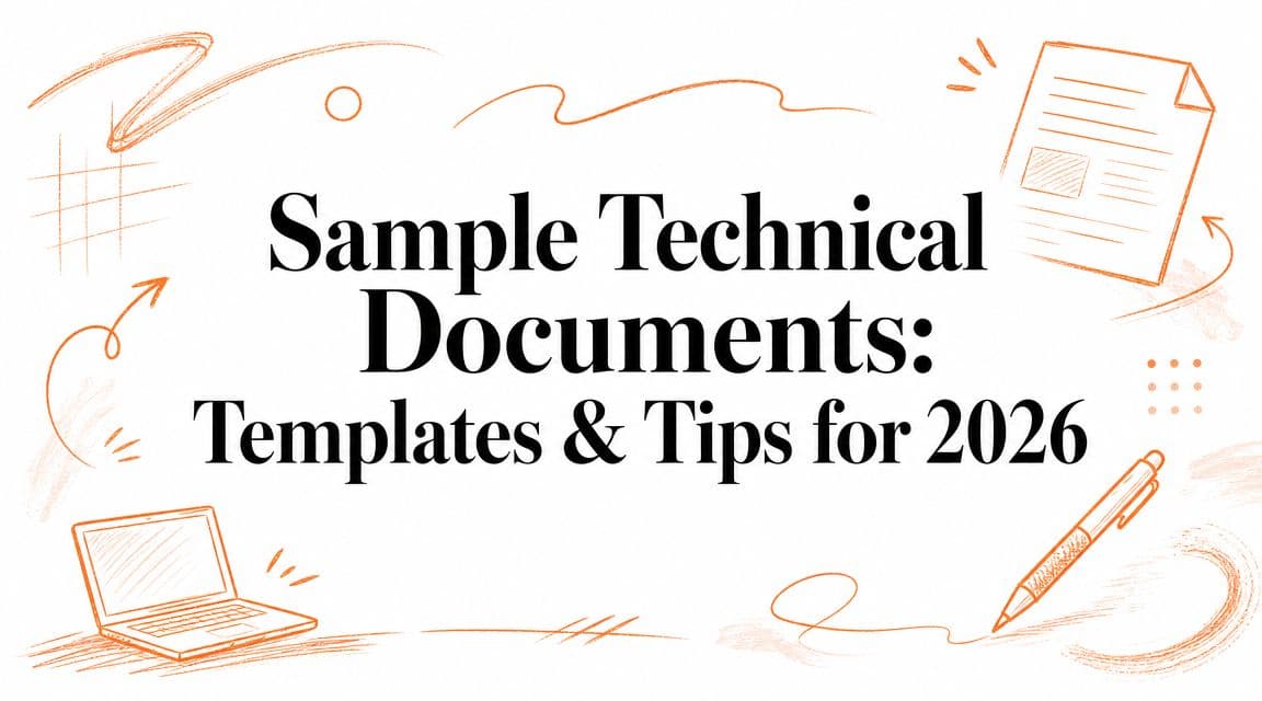Sample Technical Documents: Templates & Tips for 2026