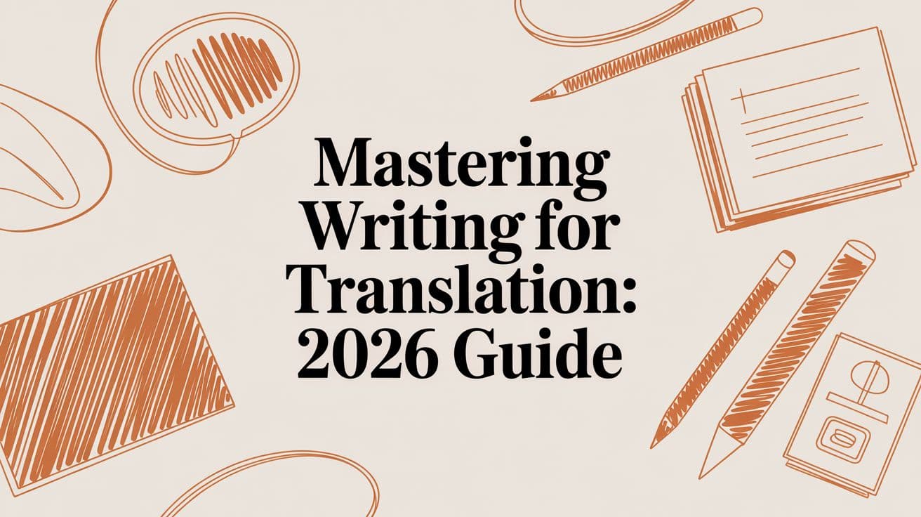 Mastering Writing for Translation: 2026 Guide